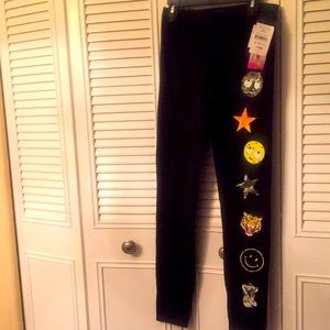 Girls So Nikki leggings with a emoji designs